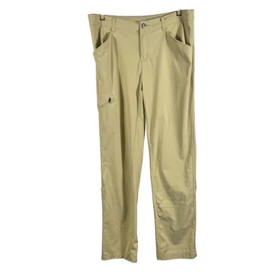 Pantalones de senderismo Patagonia para mujer al aire libre beige talla 10 nailon elástico viaje Foto 1 de 4