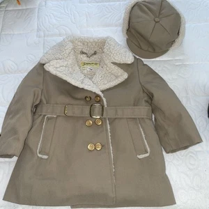 Rare Vintage Solitaire Boys sz 4 Fleece Lined Coat with Trapper Cap - Picture 1 of 13