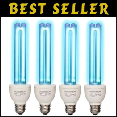 Ozone 25W UV Light Bulbs, 4 Pack - Powerful Indoor Air Sterilization Solution - Image 1 of 4