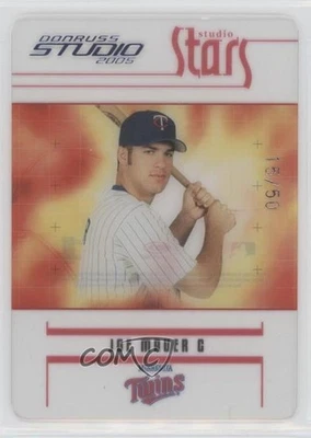 Donruss Studio Stars Platinum 2005/50 Joe Mauer #S-22 Salón de la fama Foto 1 de 2