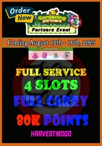 4x Gardening Partners Full Carry 80K Points-MONOPOLY_Go_Event August 12th 2025 - Picture 1 of 3