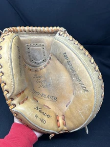 Nesco N-160 Leder Pro Player rechte Hand werfen Baseball Catchers Handschuh Mitt - Bild 1 von 7