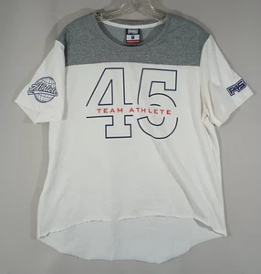 T-Shirt F45 Media Funzionale Quarantacinque Squadre Taglio Atleta Bianco Grigio Spedizione VELOCE - Foto 1 di 14