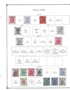 Silk's Stamps - Hong Kong Collection (1862-1954) from Scott International Album - Bild 1 von 3