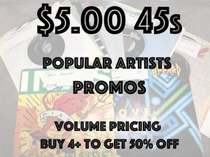 $5 45s - Popular Artists Promos -G to NM Cond. -Flat $5.00 Shipped - TAPS - Picture 1 of 169