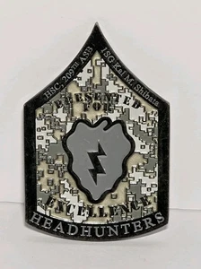 209th Aviation Support Battalion Military Challenge Coin Excellence Headhunters - Picture 1 of 2