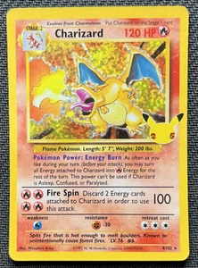 Charizard Celebrations Classic 4/102 Holo Base Set Pokemon Card 2021 - Picture 1 of 2