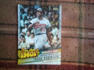 FRANK ROBINSON TOPPS 2020 BALTIMORE ORIOLES MAJOR LEAGUE BASEBALL TRADING CARD - Bild 1 von 1