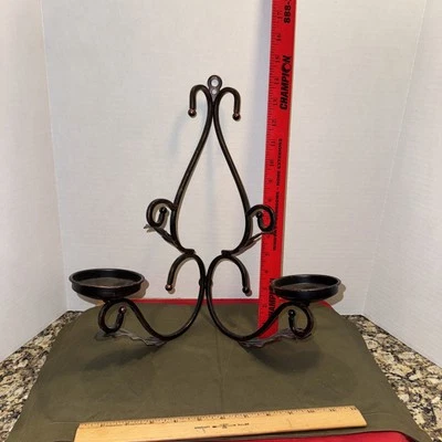 ESQUINA HIERRO FORJADO BRONCE APLIQUES PARED AGUJERO VELA Foto 1 de 4