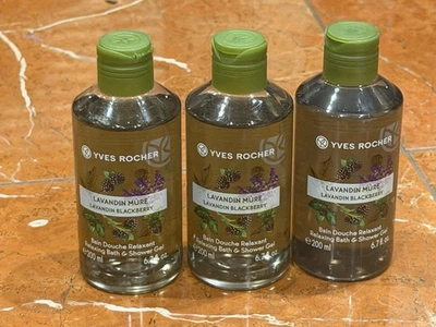 YVES ROCHER LAVANDIN MURE GEL DOCCIA BAGNO MORA 6,7 OZ 200 ml LOTTO 2 NUOVO - Immagine 1 di 4