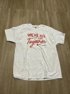 Camiseta blanca Cruz Roja Americana para hombre talla XL - Imagen 1 de 3