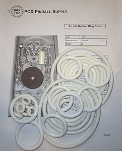 1951 Williams Arcade Pinball Machine Rubber Ring Kit - Picture 1 of 1