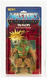 Vintage 1982 Tri-Klops He-Man Masters of the Universe - MOC AFA - Picture 1 of 2