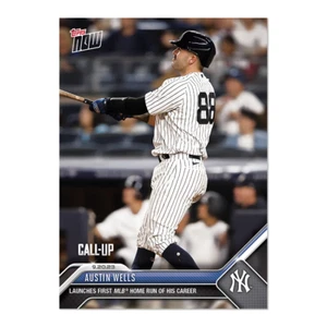 2023 Topps NOW 899 Austin Wells 1st MLB Home Run Career-Free Shipping Always! - Picture 1 of 2