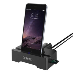 ORICO 3 Port USB2.0 Docking Station of Cellphone and PAD for SD & TF with 1M USB - Picture 1 of 1