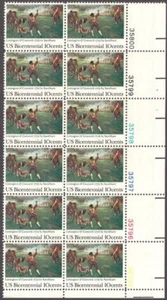 Scott # 1563 - US Plate Block of 12 - Lexington-Concord - MNH - (1975)stock Phot - Picture 1 of 1