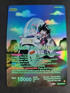 Son Goku & Bulma, Primer Encuentro BT27-044 SLR Líder Especial Rara Historia de Z - Imagen 1 de 2