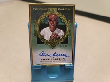 2022 Topps Steve Carlton Emerald Gilded Collection Gold Framed Auto /25 T8691