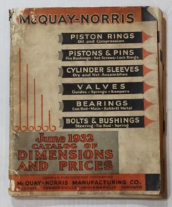 McQuay Norris Engine Parts Book ~ 1932 ~ Catalog - Picture 1 of 1