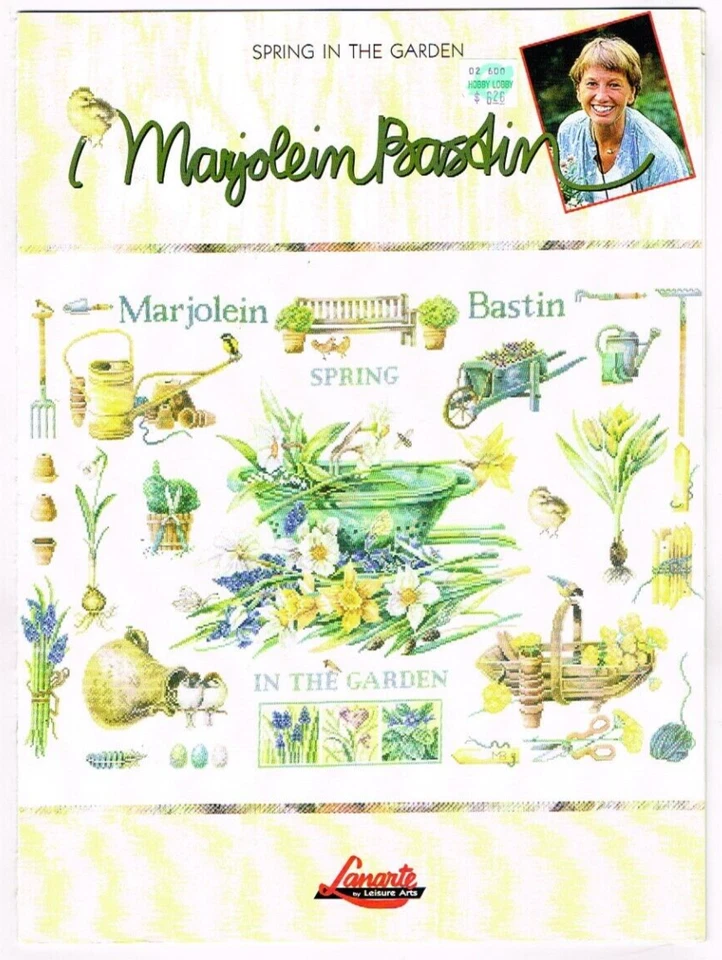 Marjolein Bastin Spring in the Garden Cross Stitch Pattern Booklet 2000 Vintage - Image 1 of 3