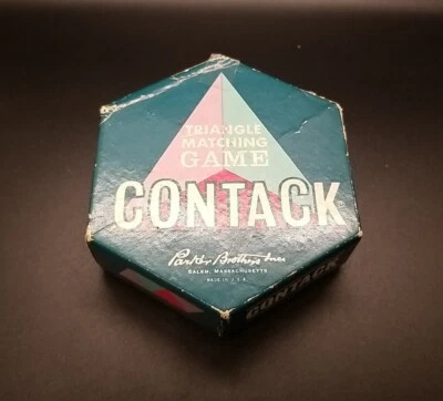 Contack Parker Brothers Matching Game 1962 Pastel Vtg MCM Game Night - Image 1 of 4