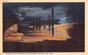 Postkarte KY: Echo River, Mammuthöhle Nat'l Park, Kentucky, Leinen, unveröffentlicht - Bild 1 von 2