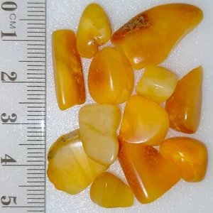 Baltic Amber polished matte natural loose gemstones bundle lot 32.2ct - Picture 1 of 7