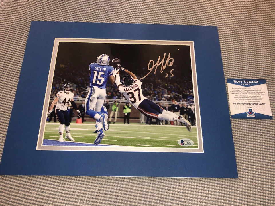 Golden Tate Autographed 8 X 10 Photo Beckett Certified Detroit Lions - Image 1 of 1