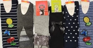 6 Pairs Zubii And Mango Kid Fashion Socks Size (6) Multicolor Shoe Size 28-30 - Picture 1 of 9