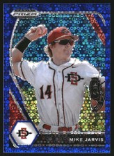 2021 Panini Prizm Draft Picks Prizms Blue Donut Circles #163 Mike Jarvis /25