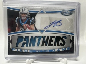 2024 Panini Certificato Calcio Jonathon Brooks RPA Pezzo del Gioco /10 Panther - Foto 1 di 2