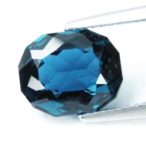 4,56 quilates delicioso topacio azul Londres natural elegante corte ovalado colección gema - Imagen 1 de 5