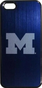 Michigan Wolverines Etched Logo iPhone 5 5s Brushed Metal Phone Case - Picture 1 of 1