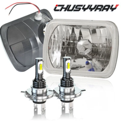 Par de faros 5x7" 7x6" sellados haz alto/bajo 6000k H4 FIT Isuzu Pickup I-Mark Foto 1 de 4