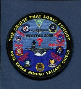 CVN-72 USS ABRAHAM LINCOLN WESTPAC 2006 US NAVY Squadron Cruise 5" Jacket Patch - Picture 1 of 1