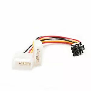 IDE Molex to 6Pin PCI Express PCI-E Video Card Power Adapter Cable W TRACKING # - Picture 1 of 4