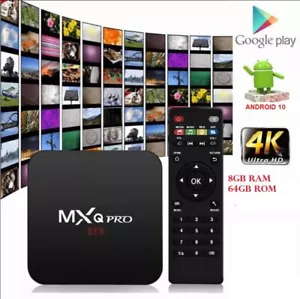 Android Smart TV Box WiFi 5G Mxq Pro 8K Quad Core Full HD Internet tv 32GB Rom - Foto 1 di 10