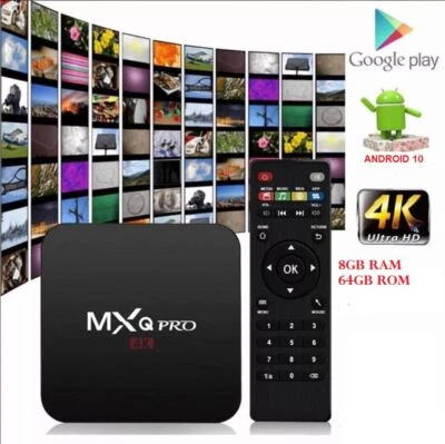 Android Smart TV Box WiFi 5G Mxq Pro 8K Quad Core Full HD Internet tv 32GB Rom - Immagine 1 di 4