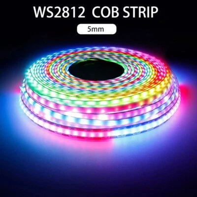 WS2812 COB Smart LED Strip Light DC 5V Addressable Programmable Dream Color 5mm - Image 1 of 4
