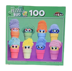 Cra-Z-Art 100 pc Puzzle Bug Jigsaw Puzzle - New - Colorful Beanie Eggs - Picture 1 of 1