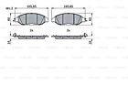 Disc Brake Pad Set Front BOSCH Fits NISSAN Murano III Pathfinder IV 0986424682