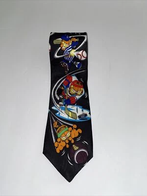 Garfield Tie Sports Paws Addiction futebol beisebol basquete golfe hóquei - Imagem 1 de 4