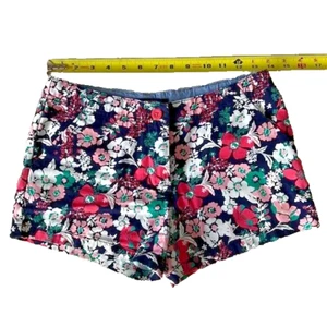 Pre-owned Nautica Girl’s summer floral print shorts-size 14 - Picture 1 of 5
