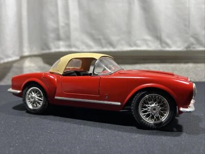 BURAGO 1/18 LANCIA AURELIA B24 SPIDER WITH REMOVEABLE WHITE SOFT TOP - Image 1 of 4