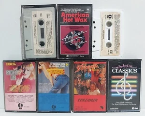 7x VINTAGE CLASSIC MUSIC CASSETTE TAPES - Picture 1 of 1