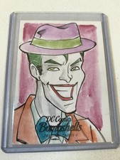 2018 Cryptozoic DC Comics Bombshells Joker 1/1 Sketch by Artist Unknown