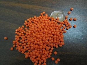 TPE Plastic Pellets Orange Rubber (Shore A 78) Injection Molding 10 Lbs - Picture 1 of 1