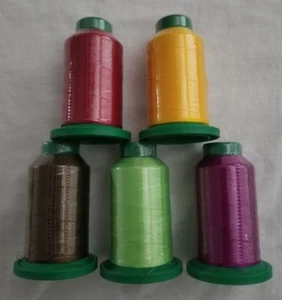 5 pack of Isacord Embroidery Thread Kit 1000m Any colors you want (NEW) - Picture 1 of 6