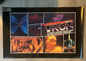 1982 Original Disney Tron Movie Poster Mint Condition