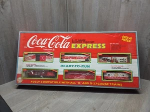 Set treno espresso elettrico Coca-Cola calibro 0-27 K-Line 1992 vintage scatola originale - Foto 1 di 8